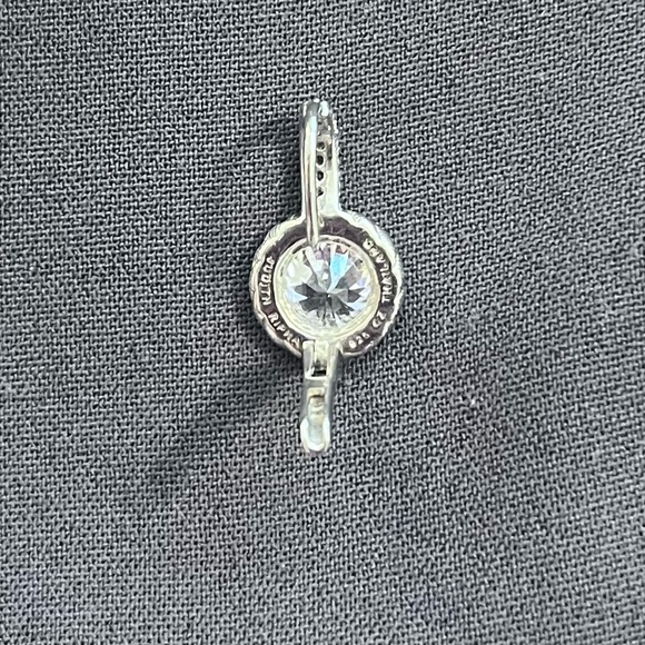 Judith Ripka Sterling Silver Teardrop Earrings - Picture 2 of 4